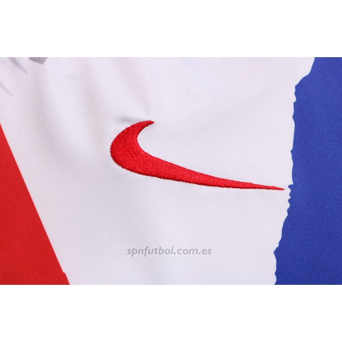 Chandal del Francia Manga Corta 2022-2023 Blanco Rojo Azul - Pantalon Corto